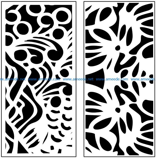 Design pattern panel screen AN00071055 file cdr and dxf free vector download for Laser cut CNC