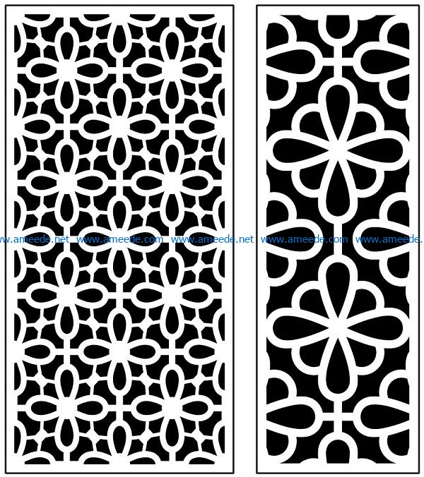 Design pattern panel screen AN00071057 file cdr and dxf free vector download for Laser cut CNC