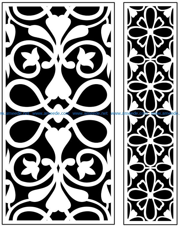 Design pattern panel screen AN00071059 file cdr and dxf free vector download for Laser cut CNC