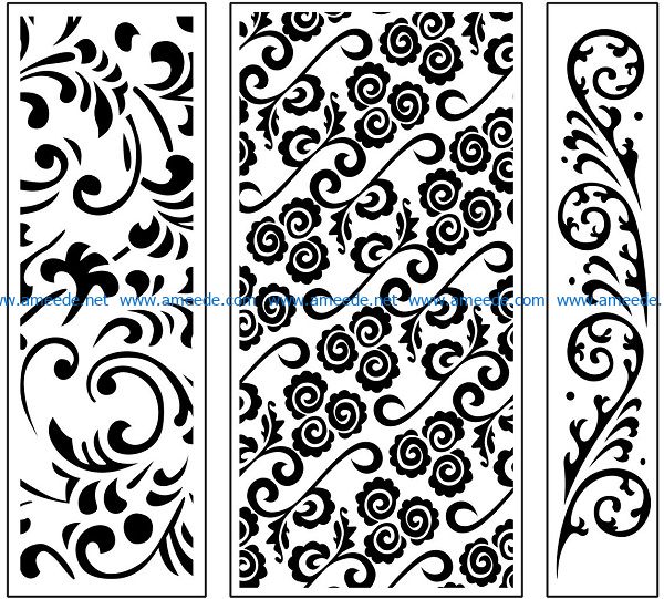 Design pattern panel screen AN00071061 file cdr and dxf free vector download for Laser cut CNC