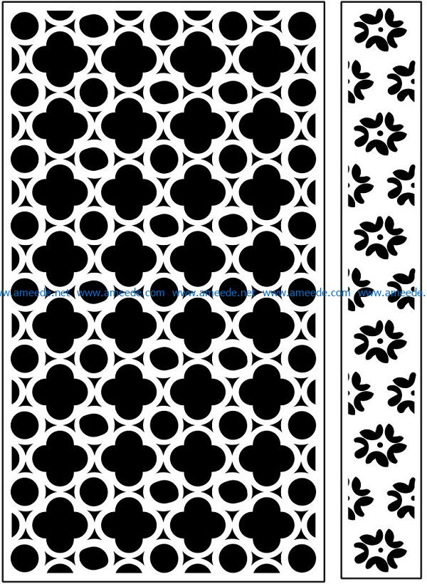 Design pattern panel screen AN00071070 file cdr and dxf free vector download for Laser cut CNC
