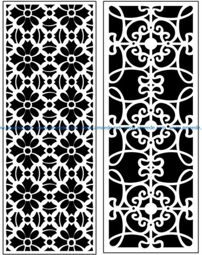 Design pattern panel screen AN00071071 file cdr and dxf free vector download for Laser cut CNC