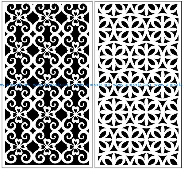 Design pattern panel screen AN00071075 file cdr and dxf free vector download for Laser cut CNC