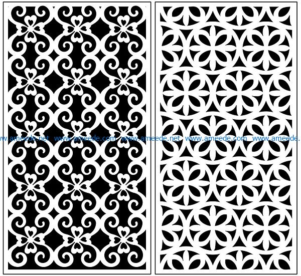 Design pattern panel screen AN00071075 file cdr and dxf free vector download for Laser cut CNC