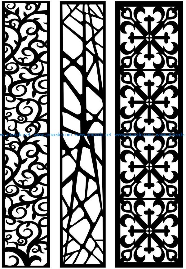 Design pattern panel screen AN00071088 file cdr and dxf free vector download for Laser cut CNC