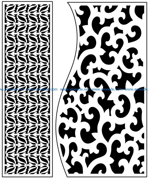 Design pattern panel screen AN00071091 file cdr and dxf free vector download for Laser cut CNC