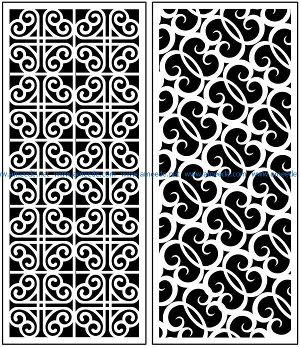 Design pattern panel screen AN00071093 file cdr and dxf free vector download for Laser cut CNC