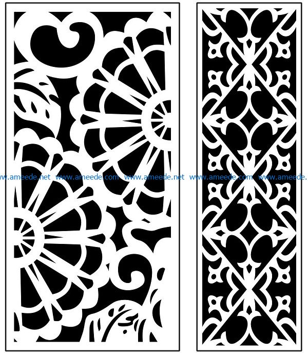 Design pattern panel screen AN00071095 file cdr and dxf free vector download for Laser cut CNC