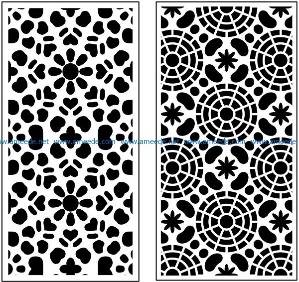 Design pattern panel screen AN00071100 file cdr and dxf free vector download for Laser cut CNC