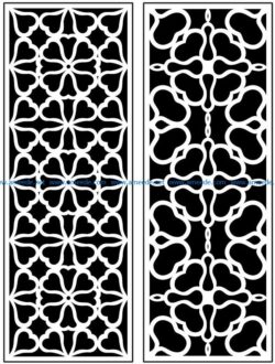 Design pattern panel screen AN00071109 file cdr and dxf free vector download for Laser cut CNC