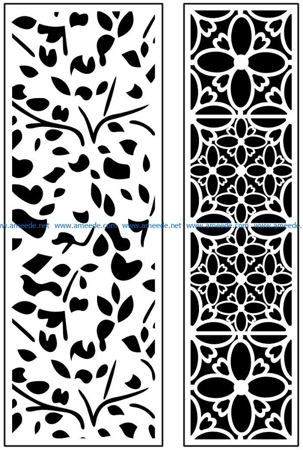 Design pattern panel screen AN00071112 file cdr and dxf free vector download for Laser cut CNC