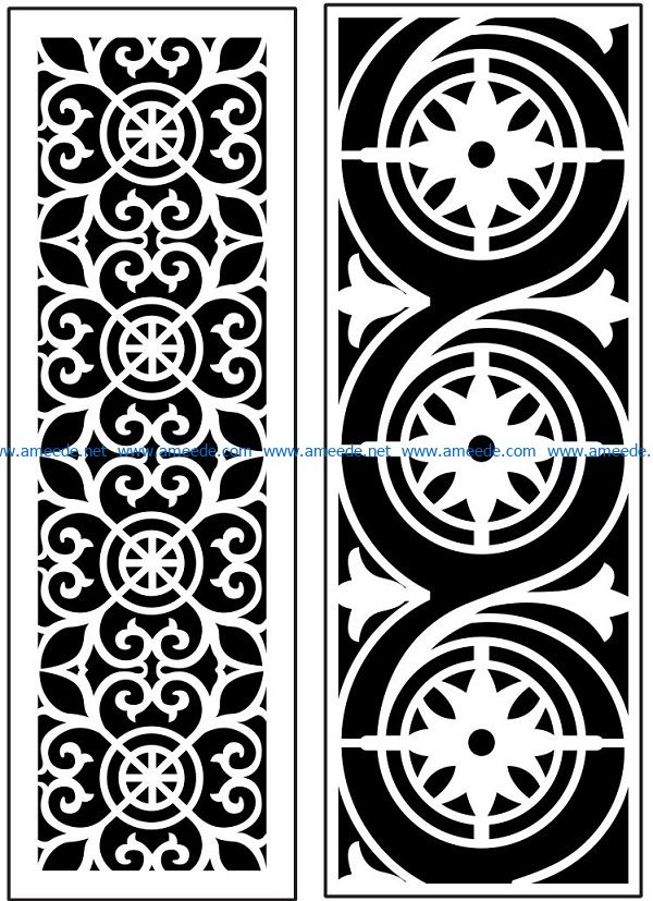 Design pattern panel screen AN00071113 file cdr and dxf free vector download for Laser cut CNC