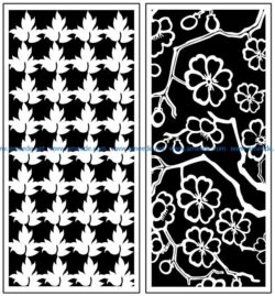 Design pattern panel screen AN00071115 file cdr and dxf free vector download for Laser cut CNC