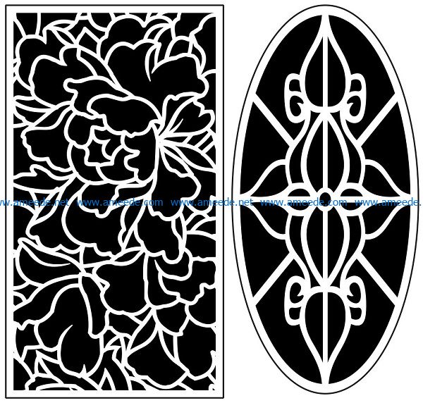 Design pattern panel screen AN00071117 file cdr and dxf free vector download for Laser cut CNC