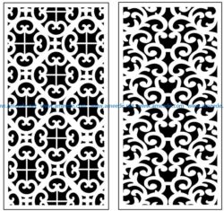 Design pattern panel screen AN00071118 file cdr and dxf free vector download for Laser cut CNC
