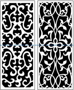 Design pattern panel screen AN00071121 file cdr and dxf free vector download for Laser cut CNC