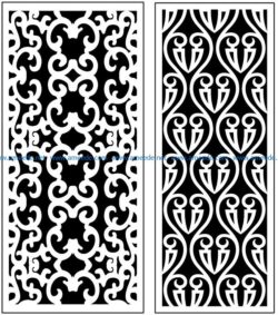 Design pattern panel screen AN00071124 file cdr and dxf free vector download for Laser cut CNC