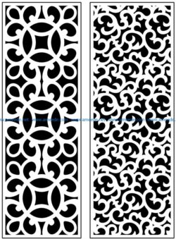 Design pattern panel screen AN00071125 file cdr and dxf free vector download for Laser cut CNC
