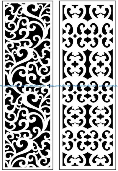 Design pattern panel screen AN00071126 file cdr and dxf free vector download for Laser cut CNC