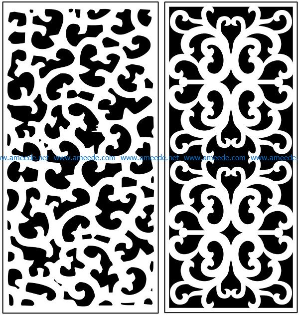 Design pattern panel screen AN00071127 file cdr and dxf free vector download for Laser cut CNC