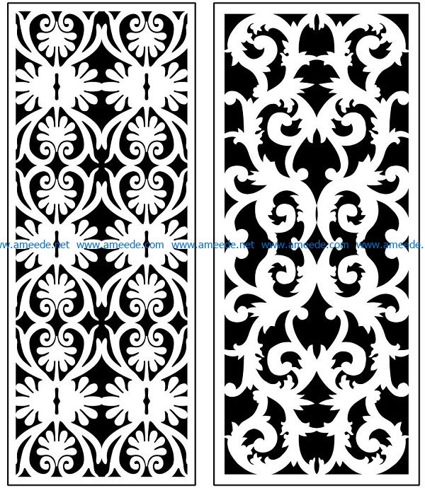 Design pattern panel screen AN00071128 file cdr and dxf free vector download for Laser cut CNC