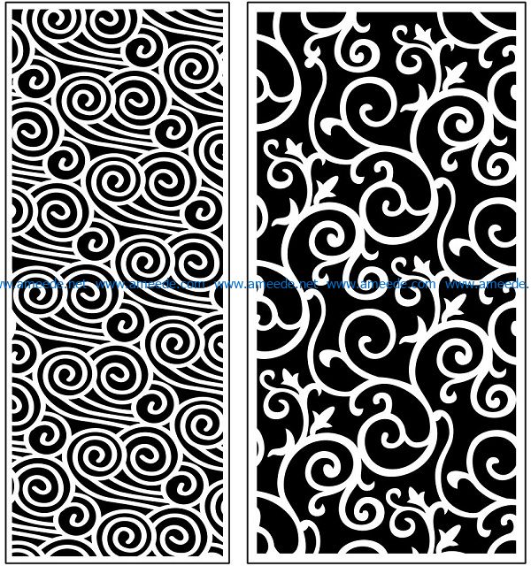 Design pattern panel screen AN00071131 file cdr and dxf free vector download for Laser cut CNC
