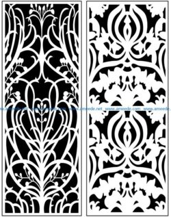 Design pattern panel screen AN00071133 file cdr and dxf free vector download for Laser cut CNC