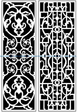 Design pattern panel screen AN00071134 file cdr and dxf free vector download for Laser cut CNC