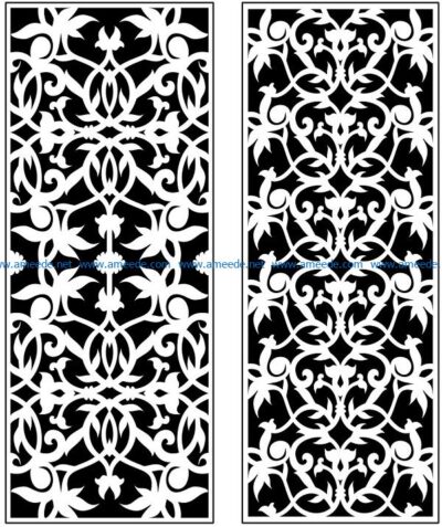 Design pattern panel screen AN00071136 file cdr and dxf free vector download for Laser cut CNC
