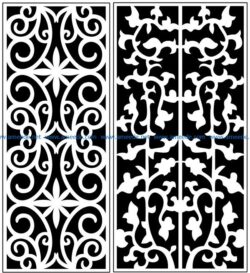 Design pattern panel screen AN00071137 file cdr and dxf free vector download for Laser cut CNC