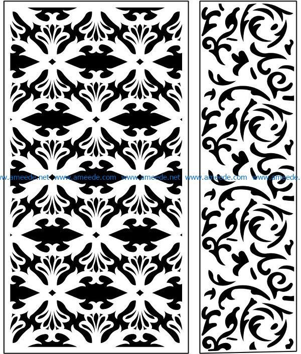 Design pattern panel screen AN00071142 file cdr and dxf free vector download for Laser cut CNC