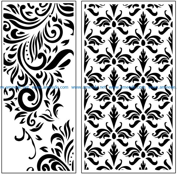 Design pattern panel screen AN00071143 file cdr and dxf free vector download for Laser cut CNC