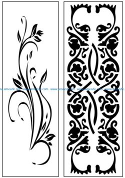 Design pattern panel screen AN00071149 file cdr and dxf free vector download for Laser cut CNC