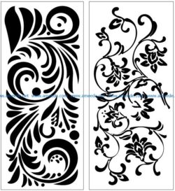 Design pattern panel screen AN00071151 file cdr and dxf free vector download for Laser cut CNC