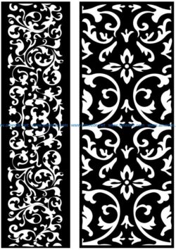 Design pattern panel screen AN00071152 file cdr and dxf free vector download for Laser cut CNC