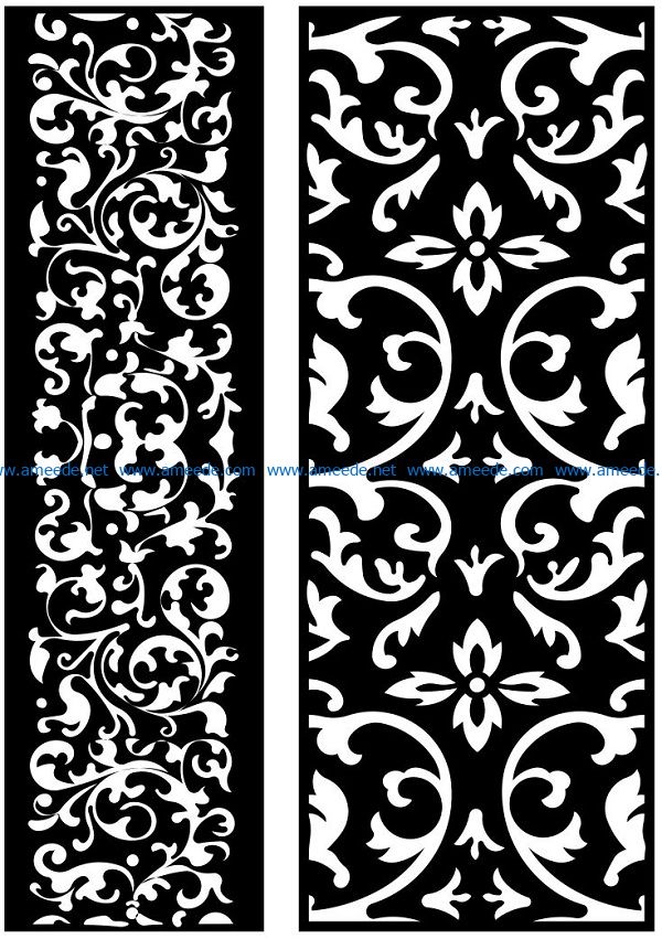 Design pattern panel screen AN00071152 file cdr and dxf free vector download for Laser cut CNC