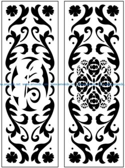 Design pattern panel screen AN00071153 file cdr and dxf free vector download for Laser cut CNC