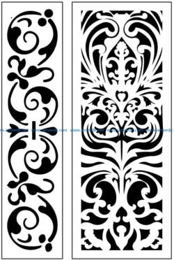 Design pattern panel screen AN00071154 file cdr and dxf free vector download for Laser cut CNC