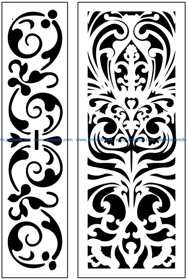 Design pattern panel screen AN00071154 file cdr and dxf free vector download for Laser cut CNC 5 Design pattern panel screen AN00071154 file cdr and dxf free vector download for Laser cut CNC