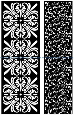 Design pattern panel screen AN00071155 file cdr and dxf free vector download for Laser cut CNC