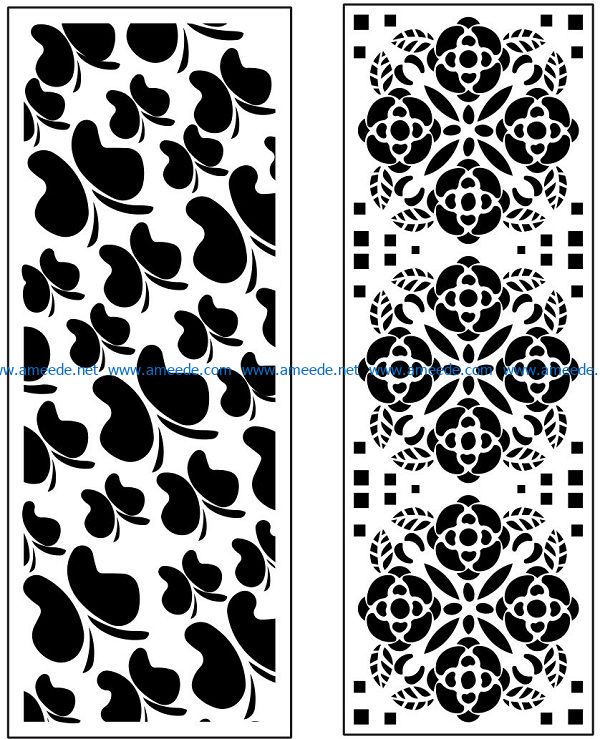 Design pattern panel screen AN00071156 file cdr and dxf free vector download for Laser cut CNC