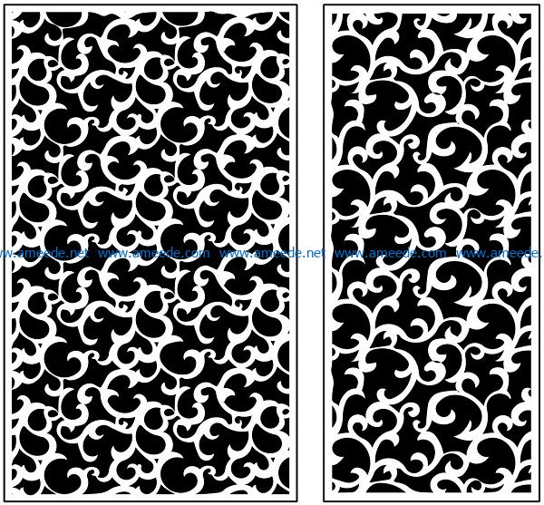 Design pattern panel screen AN00071160 file cdr and dxf free vector download for Laser cut CNC