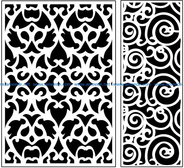 Design pattern panel screen AN00071164 file cdr and dxf free vector download for Laser cut CNC
