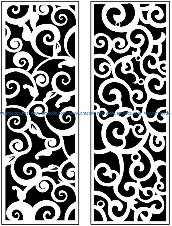 Design pattern panel screen AN00071165 file cdr and dxf free vector download for Laser cut CNC
