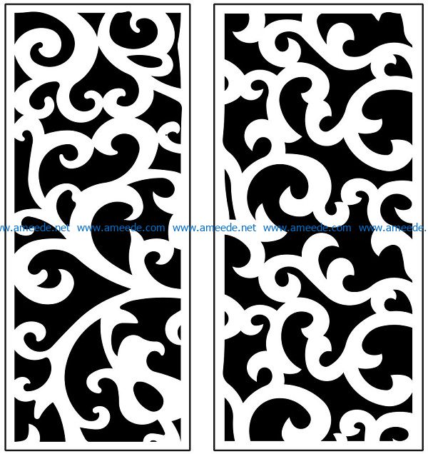 Design pattern panel screen AN00071166 file cdr and dxf free vector download for Laser cut CNC