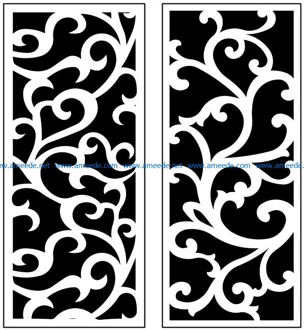 Design pattern panel screen AN00071167 file cdr and dxf free vector download for Laser cut CNC