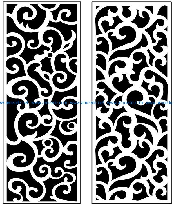 Design pattern panel screen AN00071168 file cdr and dxf free vector download for Laser cut CNC