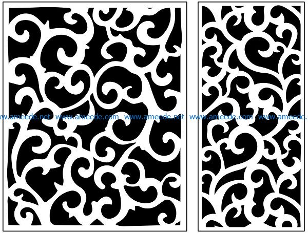 Design pattern panel screen AN00071169 file cdr and dxf free vector download for Laser cut CNC