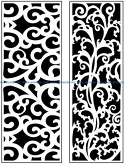 Design pattern panel screen AN00071170 file cdr and dxf free vector download for Laser cut CNC