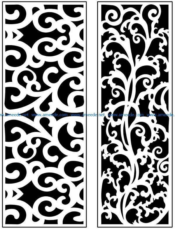 Design pattern panel screen AN00071170 file cdr and dxf free vector download for Laser cut CNC